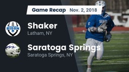 Recap: Shaker  vs. Saratoga Springs  2018