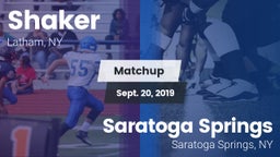 Matchup: Shaker vs. Saratoga Springs  2019