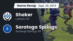 Recap: Shaker  vs. Saratoga Springs  2019