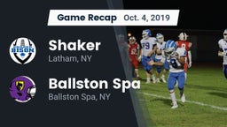 Recap: Shaker  vs. Ballston Spa  2019