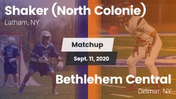 Matchup: Shaker vs. Bethlehem Central  2020