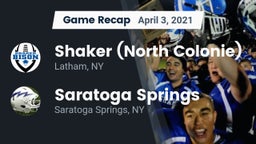 Recap: Shaker  (North Colonie) vs. Saratoga Springs  2021