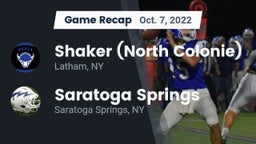 Recap: Shaker  (North Colonie) vs. Saratoga Springs  2022