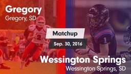 Matchup: Gregory vs. Wessington Springs  2015