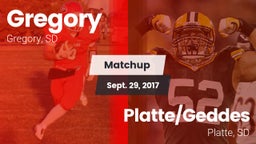 Matchup: Gregory vs. Platte/Geddes  2016