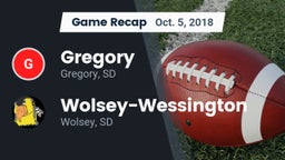 Recap: Gregory  vs. Wolsey-Wessington  2018
