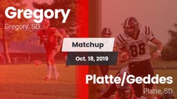 Matchup: Gregory vs. Platte/Geddes  2018