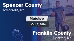 Matchup: Spencer County vs. Franklin County  2016