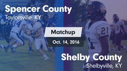 Matchup: Spencer County vs. Shelby County  2016