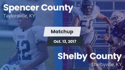 Matchup: Spencer County vs. Shelby County  2017