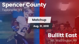 Matchup: Spencer County vs. Bullitt East  2018