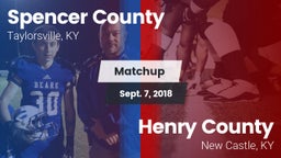 Matchup: Spencer County vs. Henry County  2018