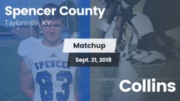 Matchup: Spencer County vs. Collins  2018