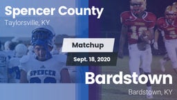Matchup: Spencer County vs. Bardstown  2020