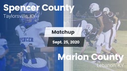 Matchup: Spencer County vs. Marion County  2020