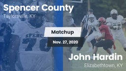 Matchup: Spencer County vs. John Hardin  2020