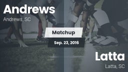 Matchup: Andrews vs. Latta  2016