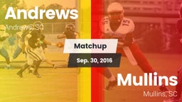 Matchup: Andrews vs. Mullins  2016