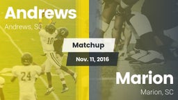 Matchup: Andrews vs. Marion  2016