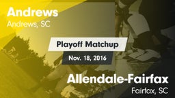 Matchup: Andrews vs. Allendale-Fairfax  2016