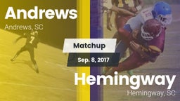 Matchup: Andrews vs. Hemingway  2017