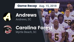 Recap: Andrews  vs. Carolina Forest  2018