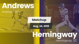 Matchup: Andrews vs. Hemingway  2018