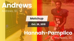 Matchup: Andrews vs. Hannah-Pamplico  2018