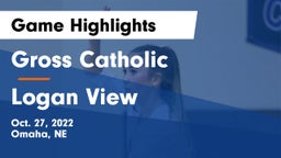 Gross Catholic  vs Logan View  Game Highlights - Oct. 27, 2022