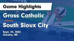 Gross Catholic  vs South Sioux City  Game Highlights - Sept. 25, 2023