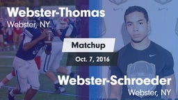 Matchup: Webster-Thomas vs. Webster-Schroeder  2016