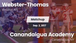 Matchup: Webster-Thomas vs. Canandaigua Academy  2017