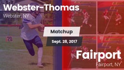 Matchup: Webster-Thomas vs. Fairport  2017
