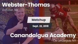Matchup: Webster-Thomas vs. Canandaigua Academy  2018