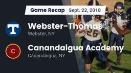 Recap: Webster-Thomas  vs. Canandaigua Academy  2018