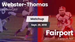 Matchup: Webster-Thomas vs. Fairport  2018
