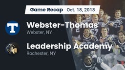 Recap: Webster-Thomas  vs. Leadership Academy  2018
