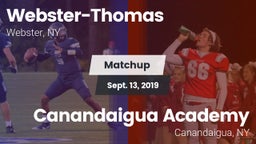 Matchup: Webster-Thomas vs. Canandaigua Academy  2019