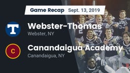 Recap: Webster-Thomas  vs. Canandaigua Academy  2019