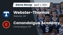 Recap: Webster-Thomas  vs. Canandaigua Academy  2021