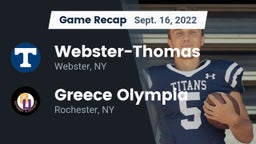 Recap: Webster-Thomas  vs. Greece Olympia  2022