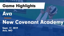 Ava  vs New Covenant Academy Game Highlights - Sept. 17, 2019