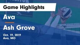 Ava  vs Ash Grove Game Highlights - Oct. 19, 2019