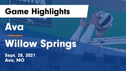Ava  vs Willow Springs  Game Highlights - Sept. 28, 2021