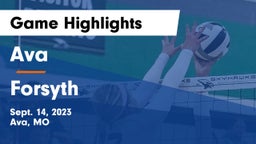 Ava  vs Forsyth  Game Highlights - Sept. 14, 2023