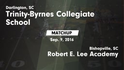Matchup: Trinity Collegiate vs. Robert E. Lee Academy 2016