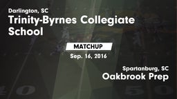 Matchup: Trinity Collegiate vs. Oakbrook Prep  2016