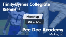 Matchup: Trinity Collegiate vs. *** Dee Academy  2016