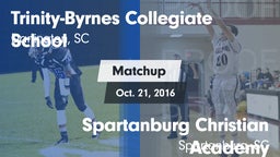 Matchup: Trinity Collegiate vs. Spartanburg Christian Academy  2016