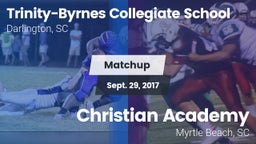 Matchup: Trinity Collegiate vs. Christian Academy  2017